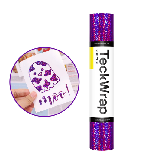 Teckwrap Craft Holographic Sparkle Vinil – 30.4 cm × 152.4 cm