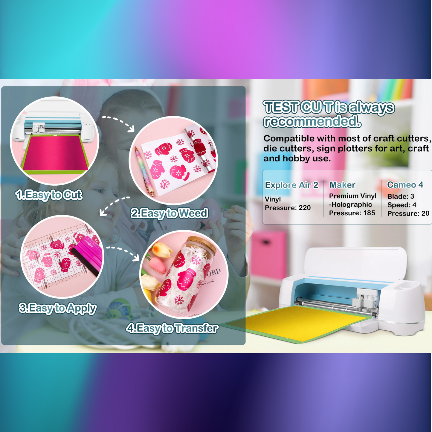 Teckwrap Craft Metallic Satin Chrome Premium Vinil Seti - 10'lu / 30cm X 30cm