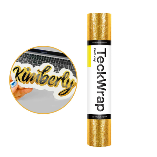 Teckwrap Craft Textured Metallic Premium Vinil – 30.4 cm × 152.4 cm