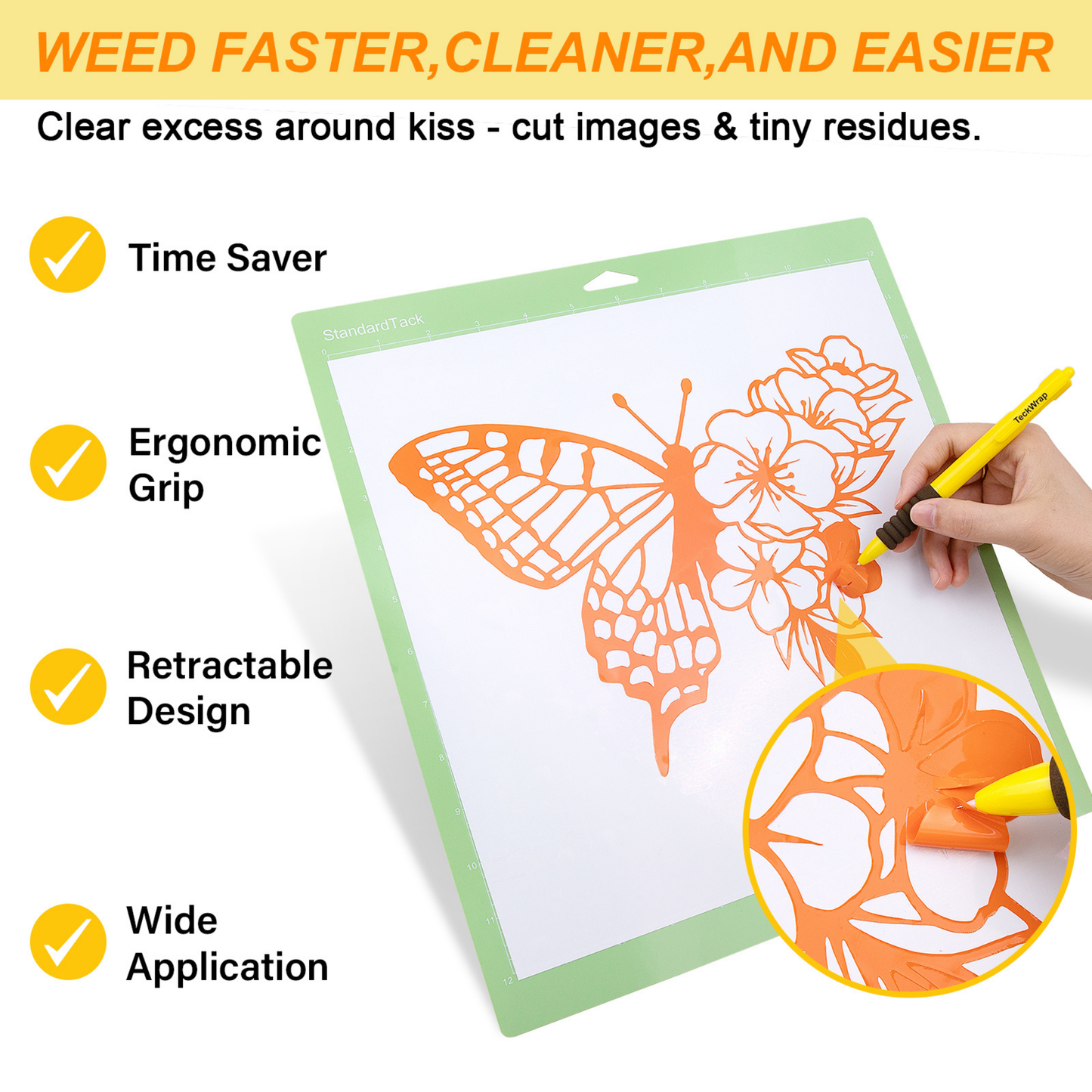 Teckwrap Craft Vinil Ayıklama Kalemi - Weeding Pen / 1 Adet