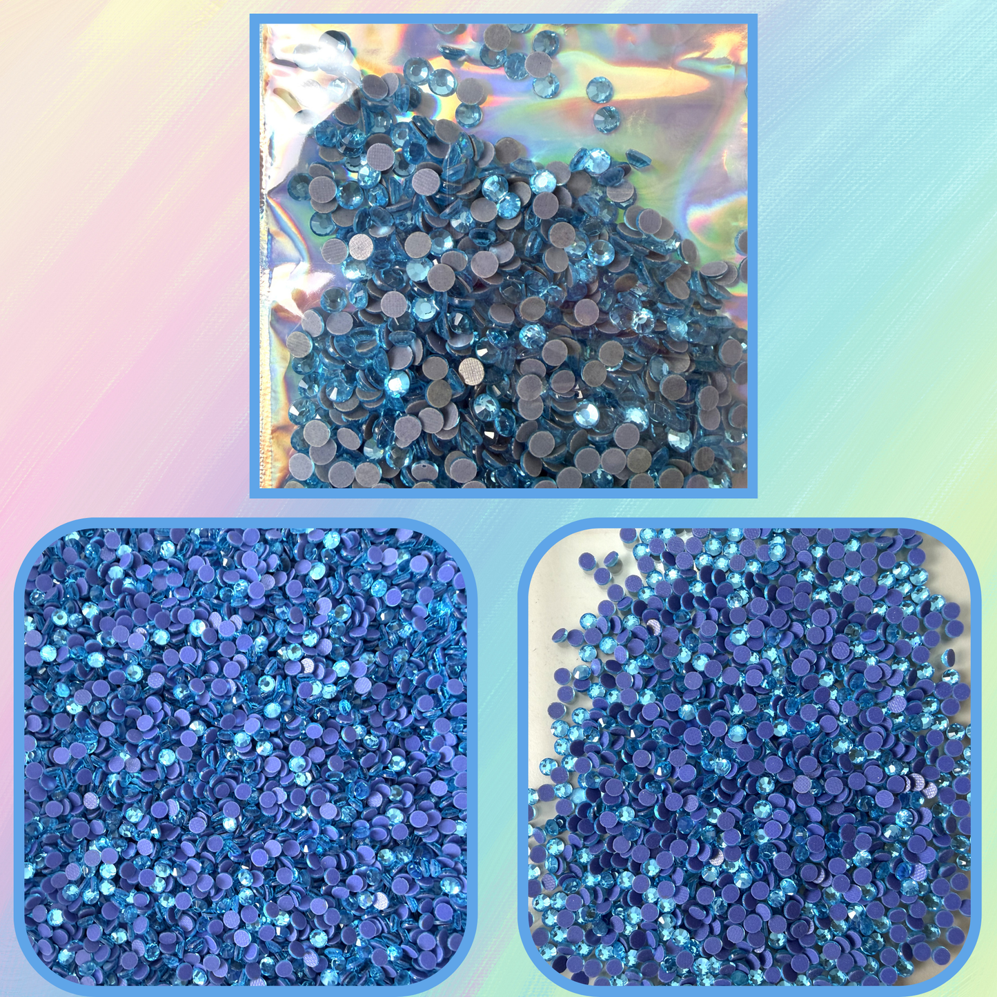 Rhinestone Taş SS10 / SS16 / SS20 – Parlak Kristal Taş (Hotfix Uyumlu)