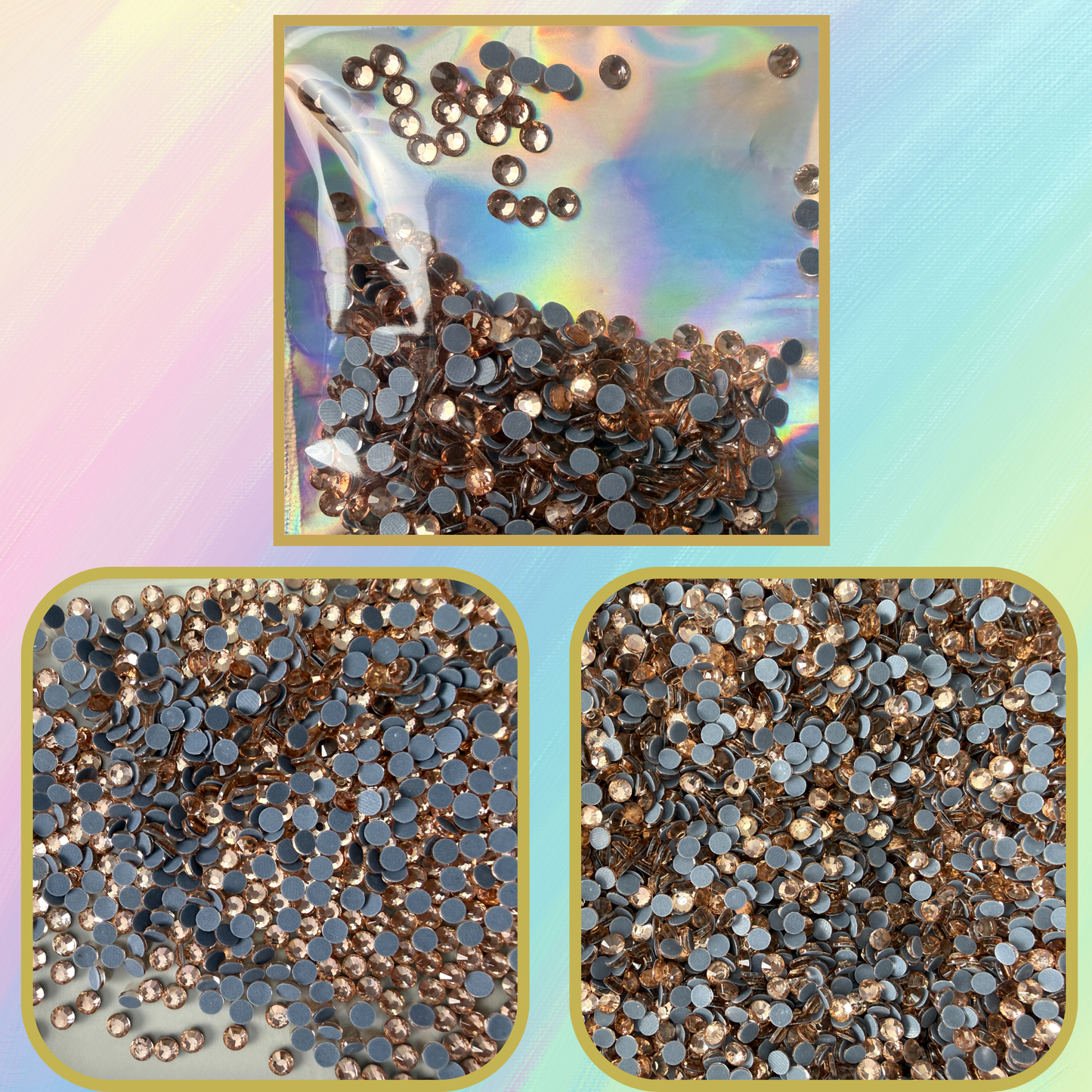 Rhinestone Taş SS10 / SS16 / SS20 – Parlak Kristal Taş (Hotfix Uyumlu)