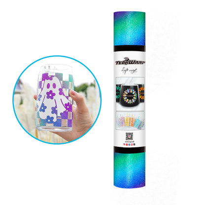 Teckwrap Craft Rainbow Stripes Premium Vinil – 30.4 cm × 152.4 cm