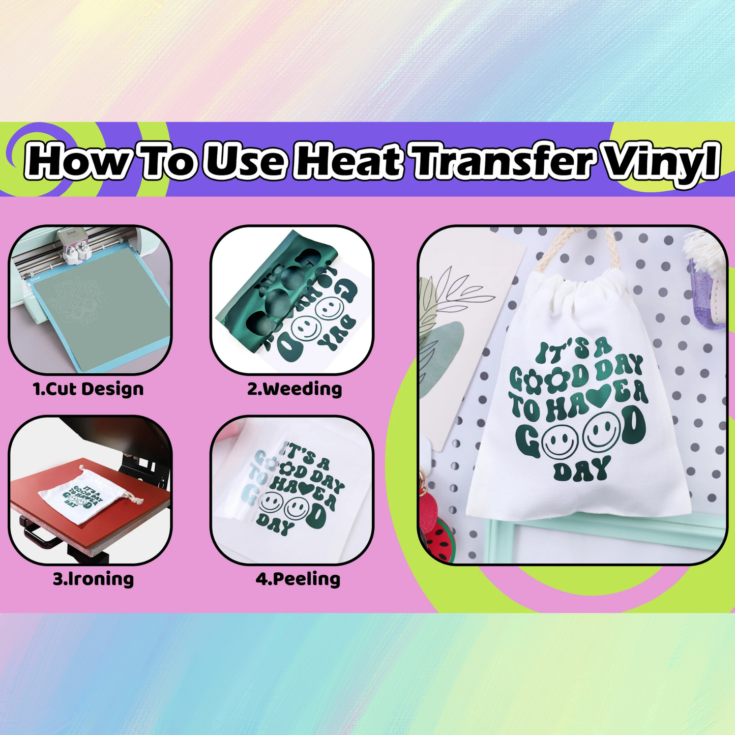 Teckwrap Craft PU HTV – 30 cm × 30 cm