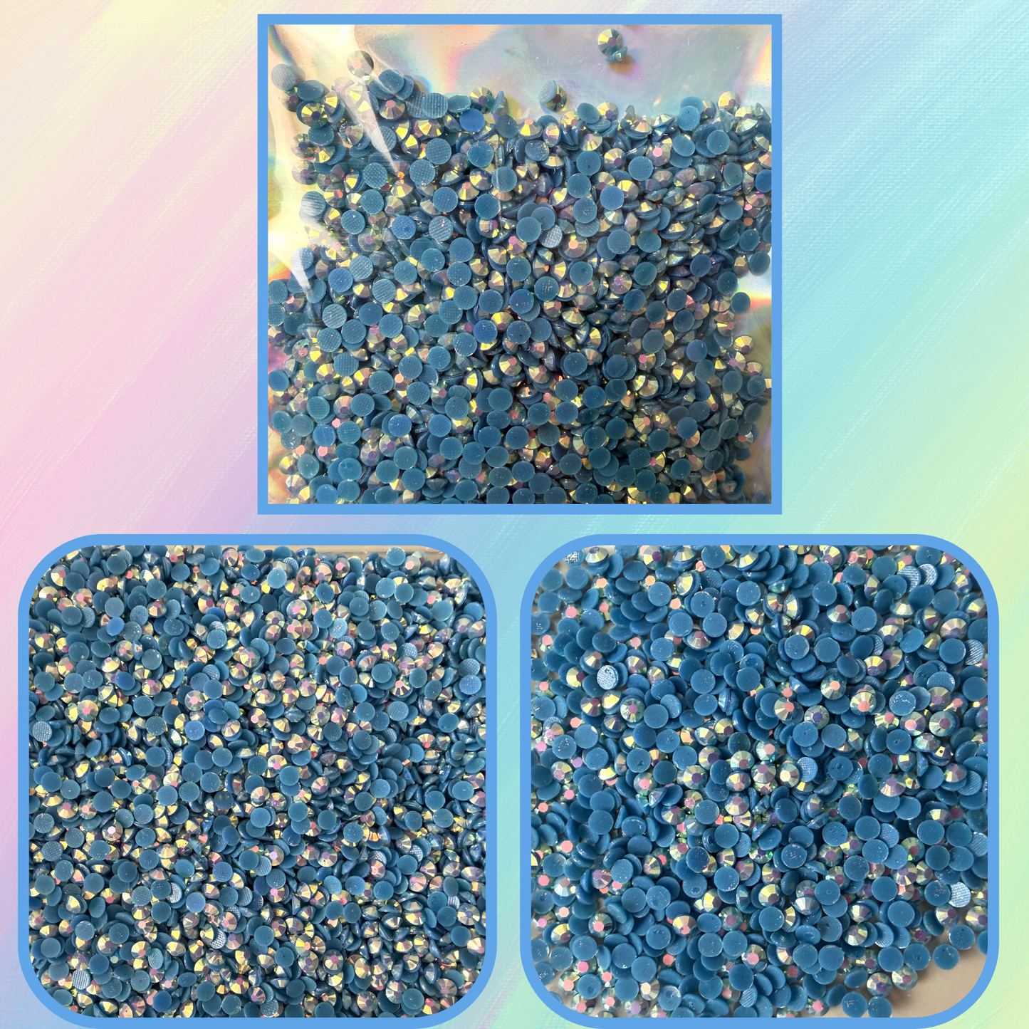 Rhinestone Taş SS10 / SS16 / SS20 – Parlak Kristal Taş (Hotfix Uyumlu)