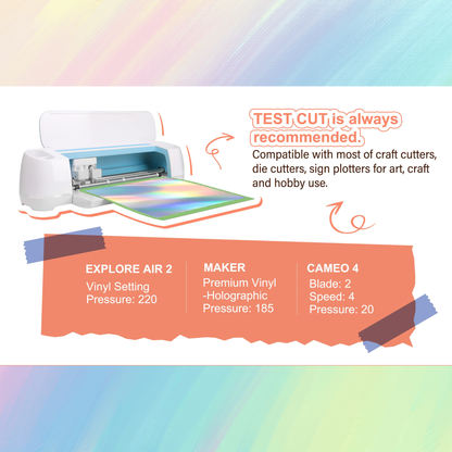 Teckwrap Craft Bubble Free Holographic Vinil Seti – 12’li – 30 cm × 30 cm