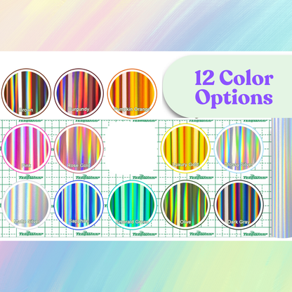 Teckwrap Craft Bubble Free Holographic Vinil Seti – 12’li – 30 cm × 30 cm