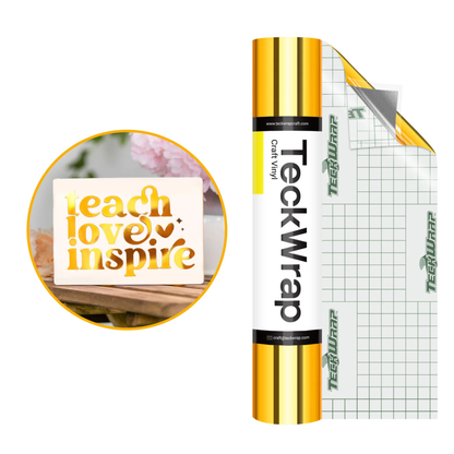 Teckwrap Craft Bubble Free Mirror Chrome Premium Vinil – 30.4 cm × 152.4 cm