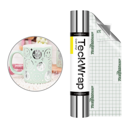 Teckwrap Craft Bubble Free Mirror Chrome Premium Vinil – 30.4 cm × 152.4 cm