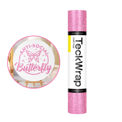 TeckWrap Craft Burst Glitter Adhesive Vinyl – Yoğun Işıltılı Yapışkanlı Vinil 30.4 cm × 152.4 cm