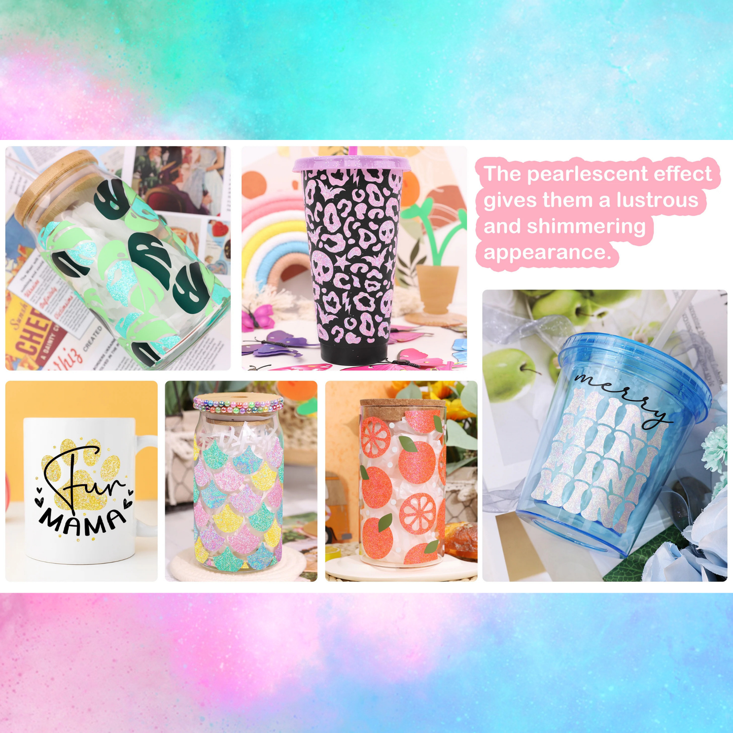 Teckwrap Craft Colorful Pearl Premium Vinil – 30.4 cm × 152.4 cm