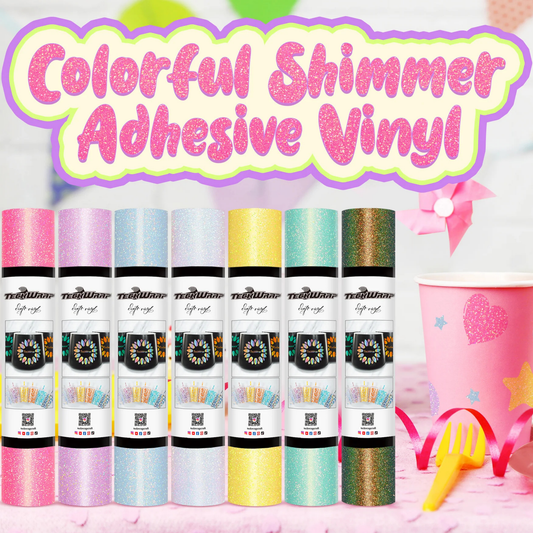 Teckwrap Craft Colorful Shimmer Premium Vinil – 30.4 cm × 152.4 cm