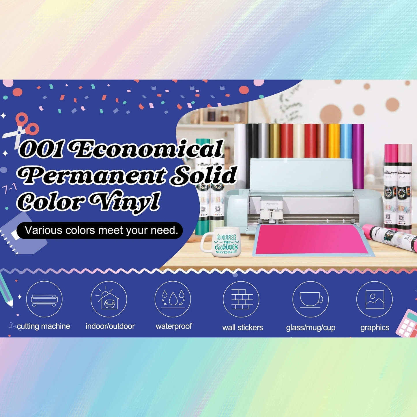 Teckwrap Craft Ekonomik Craft Vinil – 30 cm × 60 cm (Adet)