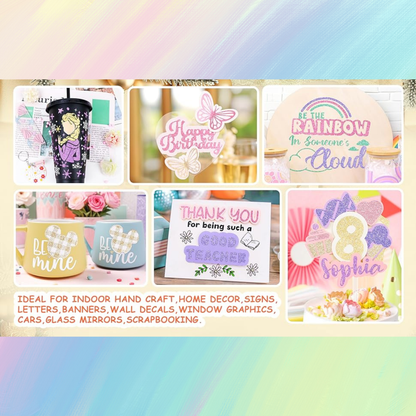 Teckwrap Craft Glitter Premium Vinil – 30.4 cm × 152.4 cm