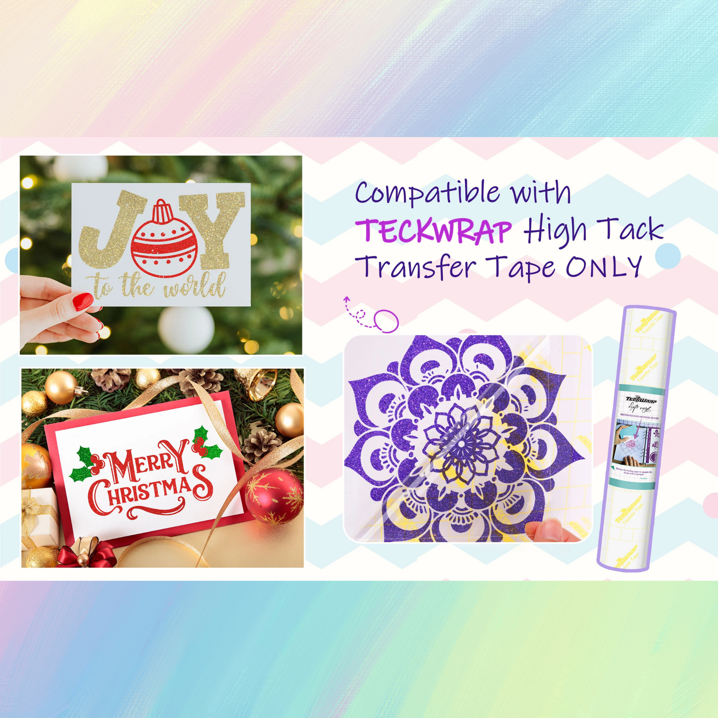 Teckwrap Craft Glitter Premium Vinil – 30.4 cm × 152.4 cm