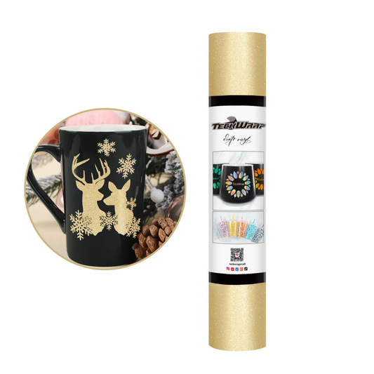 Teckwrap Craft Glitter Premium Vinil – 30.4 cm × 152.4 cm