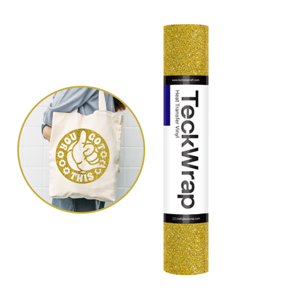 TeckWrap Craft Glitter HTV – Simli Isı Transfer Vinili - 30 x 152 cm
