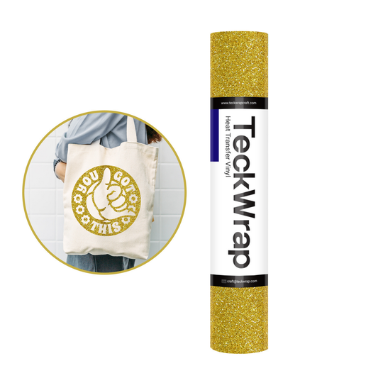 TeckWrap Craft Glitter HTV – Simli Isı Transfer Vinili - 30 x 152 cm