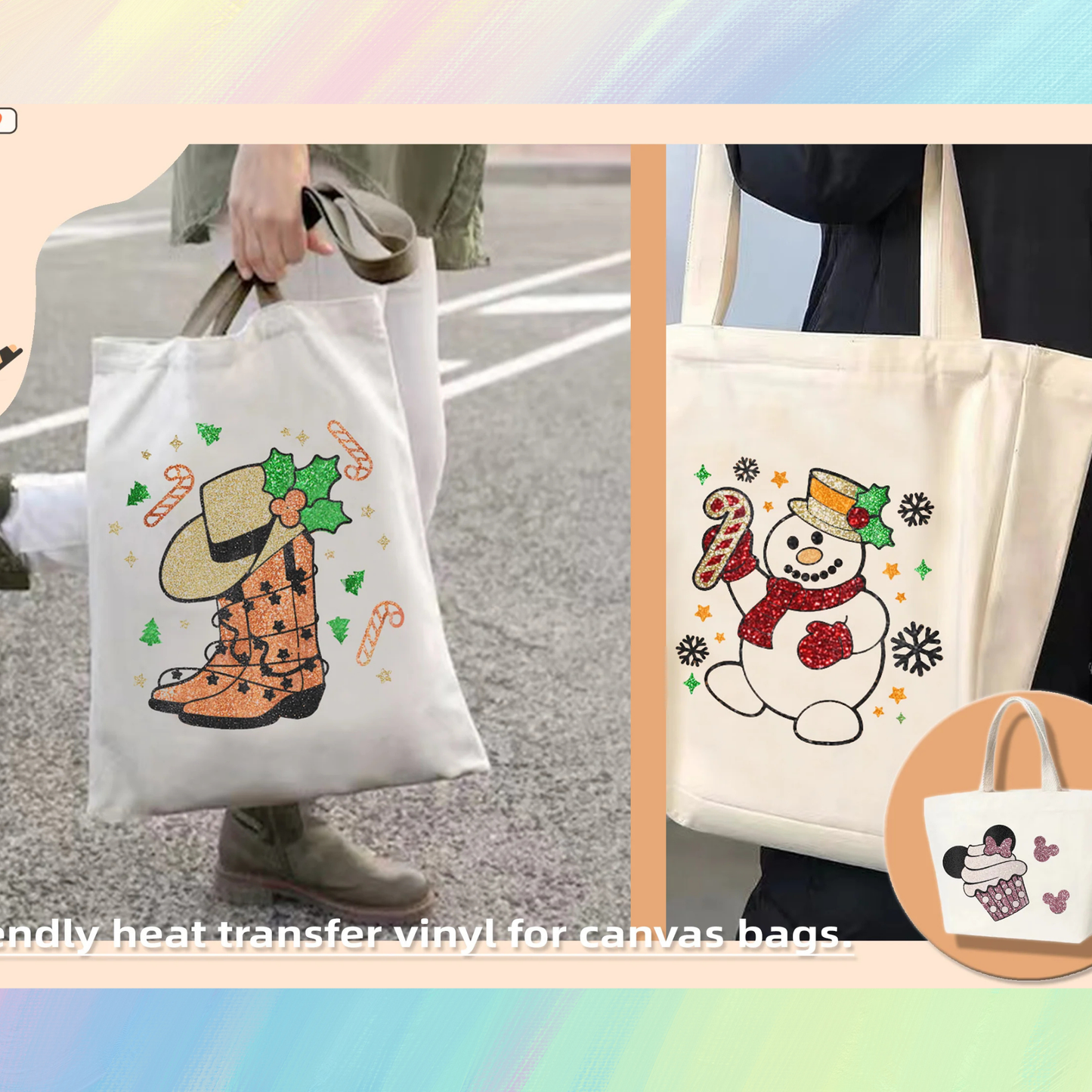 TeckWrap Craft Glitter HTV – Simli Isı Transfer Vinili - 30 x 50 cm Sayfa