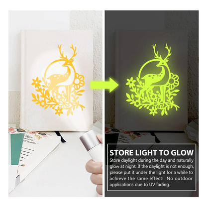 Teckwrap Craft Glow in the Dark Vinil Seti – 8’li – 30 cm × 30 cm