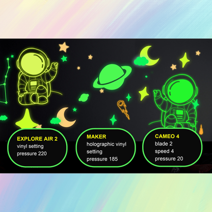 Teckwrap Craft Glow in the Dark Premium Vinil – 30.4 cm × 152.4 cm