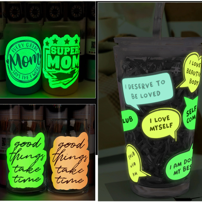 Teckwrap Craft Glow in the Dark Premium Vinil – 30.4 cm × 152.4 cm