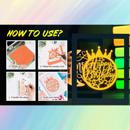 Teckwrap Craft Glow in the Dark Premium Vinil – 30.4 cm × 152.4 cm