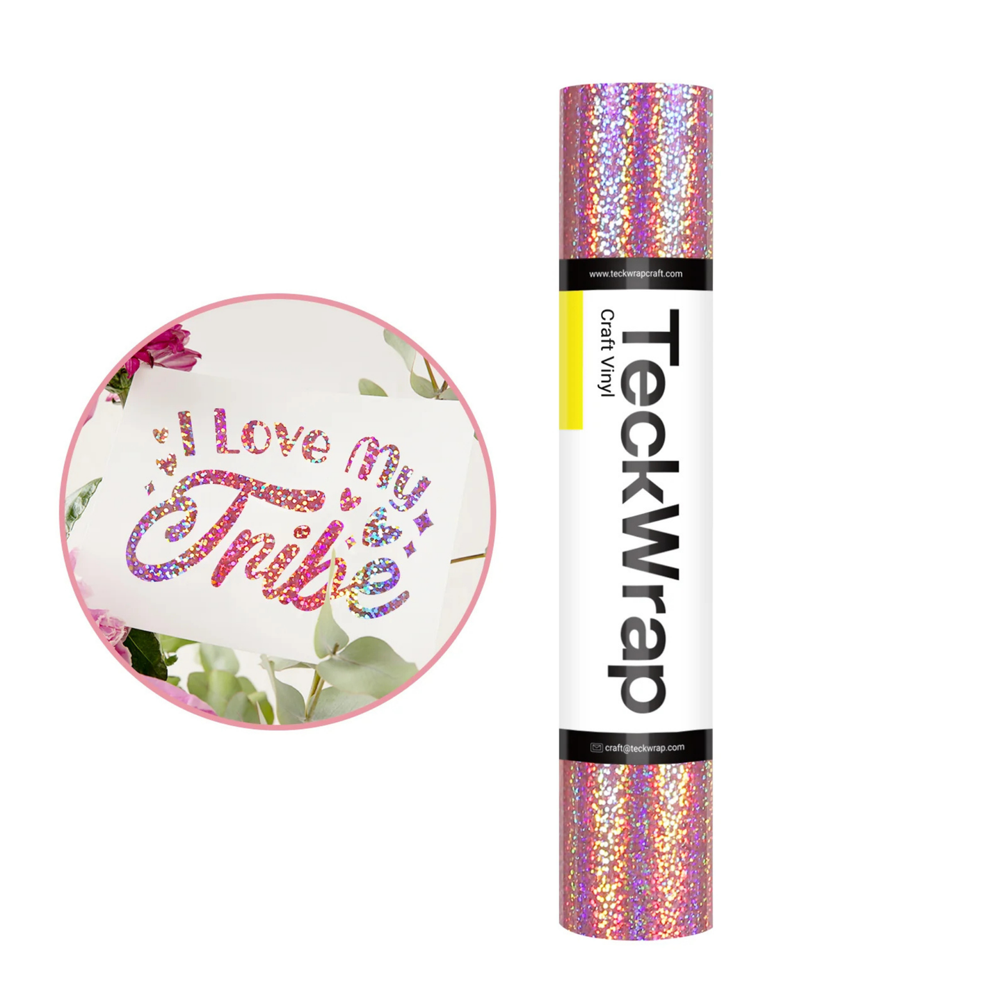 Teckwrap Craft Holographic Sparkle Vinil – 30.4 cm × 152.4 cm