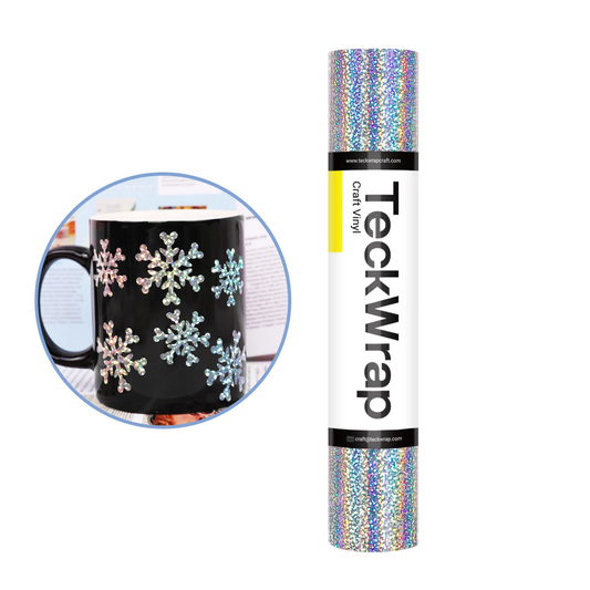 Teckwrap Craft Holographic Sparkle Vinil – 30.4 cm × 152.4 cm