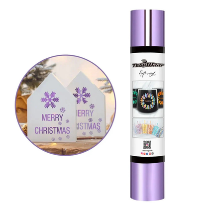 Teckwrap Craft Bubble Free Mirror Chrome Premium Vinil – 30.4 cm × 152.4 cm