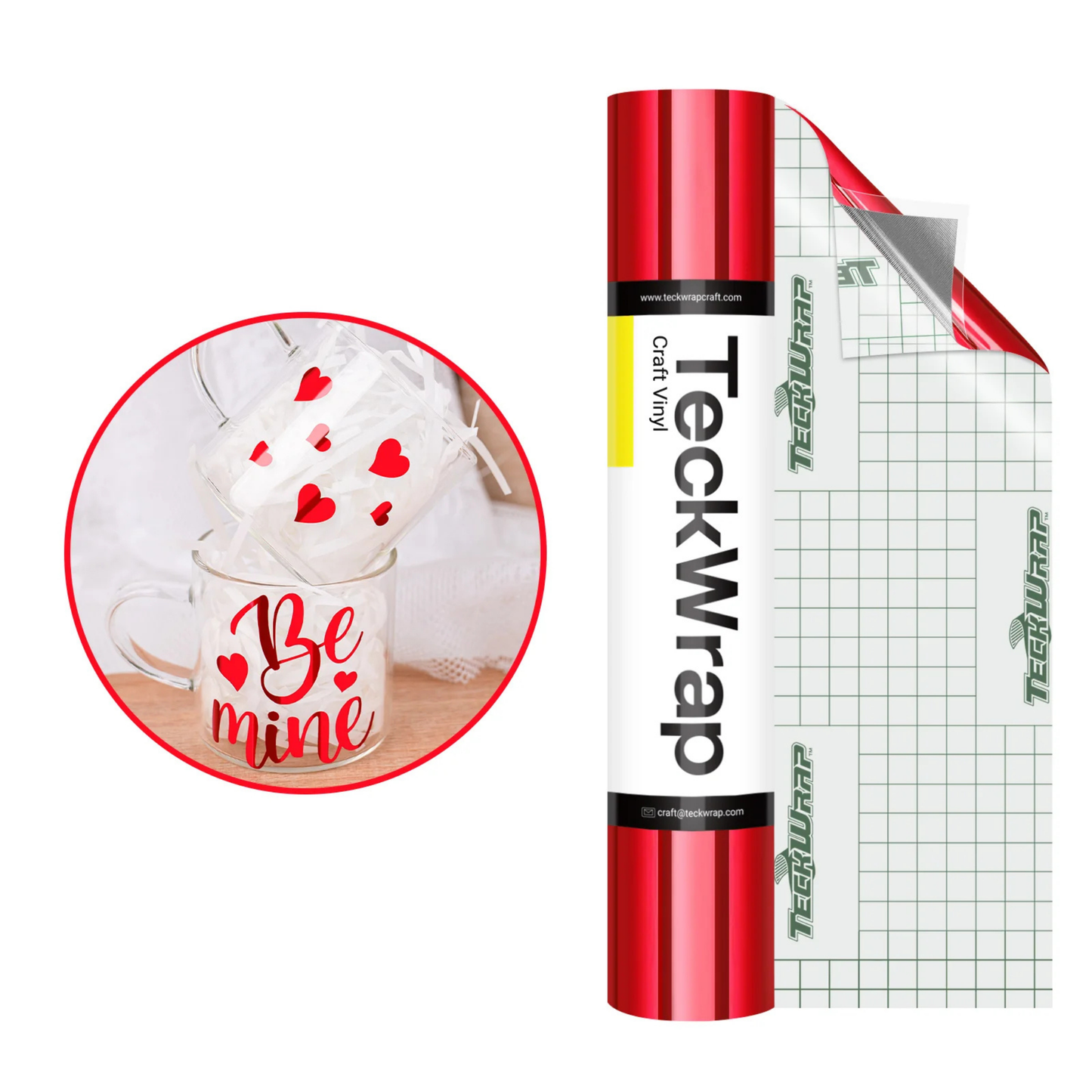 Teckwrap Craft Bubble Free Mirror Chrome Premium Vinil – 30.4 cm × 152.4 cm