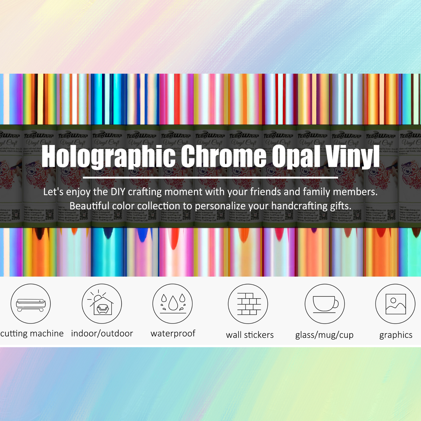 Teckwrap Craft Opal Premium Vinil – 30.4 cm × 152.4 cm