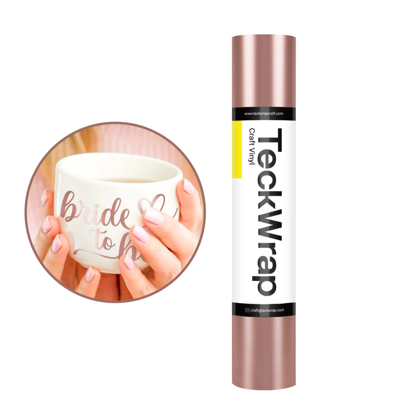 Teckwrap Craft Metallic Satin Chrome Premium Vinil – 30.4 cm × 152.4 cm