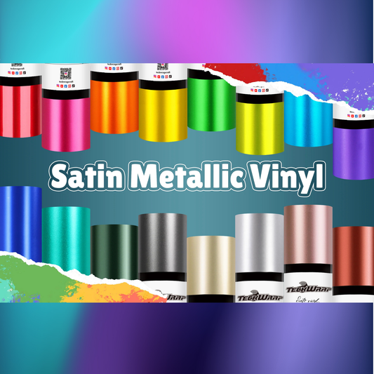 Teckwrap Craft Metallic Satin Chrome Premium Vinil Seti - 10'lu / 30cm X 30cm