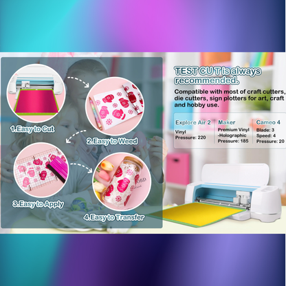 Teckwrap Craft Metallic Satin Chrome Premium Vinil Seti - 10'lu / 30cm X 30cm