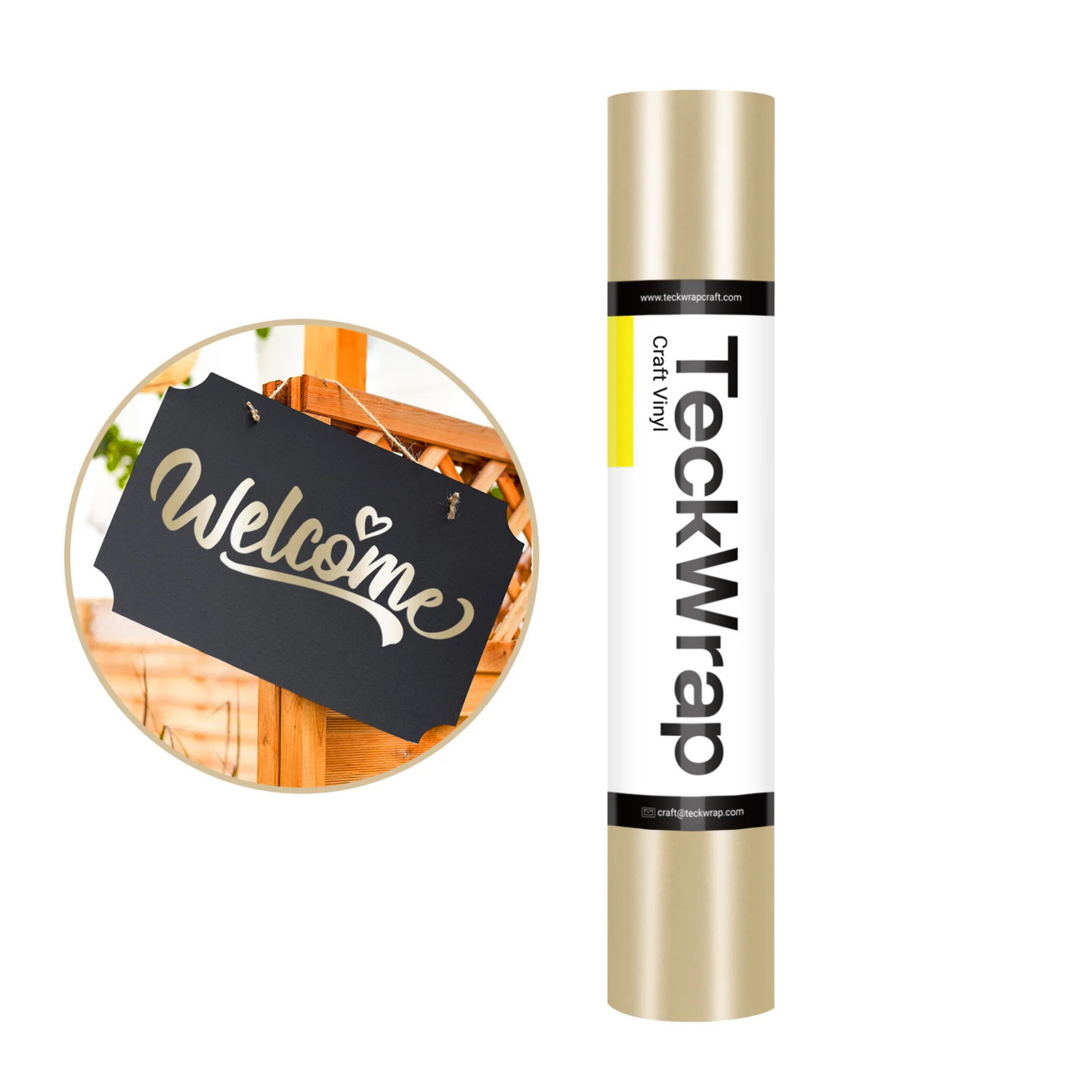 Teckwrap Craft Metallic Satin Chrome Premium Vinil – 30.4 cm × 152.4 cm