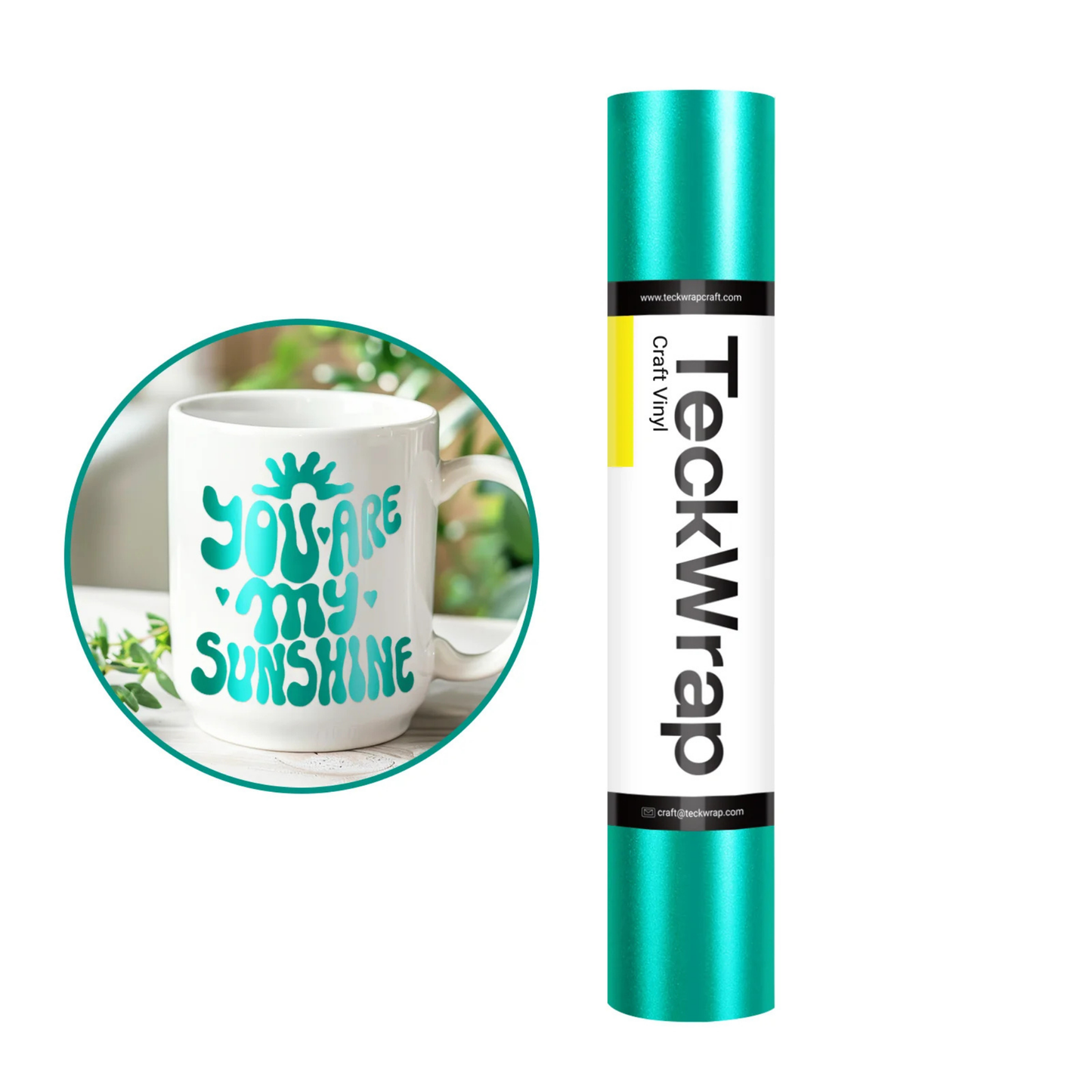 Teckwrap Craft Metallic Satin Chrome Premium Vinil – 30.4 cm × 152.4 cm