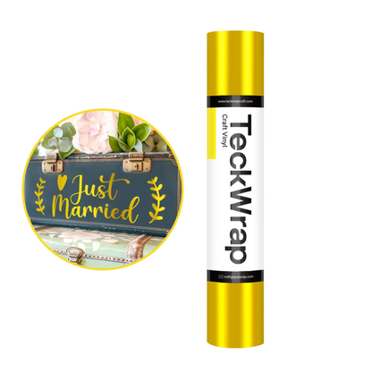 Teckwrap Craft Metallic Satin Chrome Premium Vinil – 30.4 cm × 152.4 cm