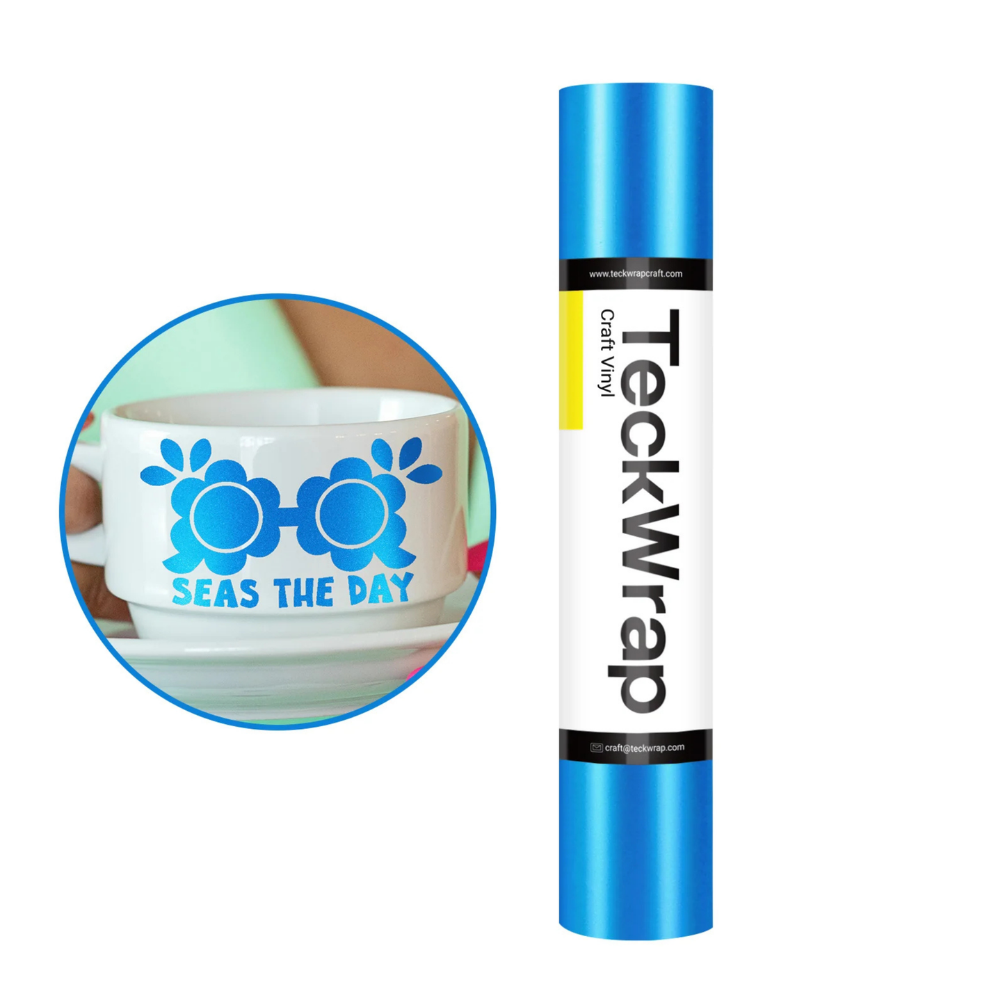 Teckwrap Craft Metallic Satin Chrome Premium Vinil – 30.4 cm × 152.4 cm