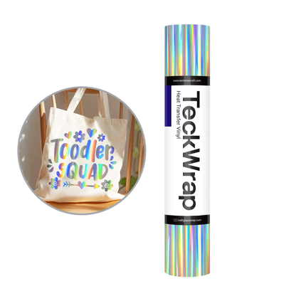 Teckwrap Craft Soft Holographic HTV – 30.48 cm × 152.4 cm